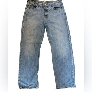 Levis Jeans 33 Low Pro Straight Medium Wash 5-Pocket Denim 100% Cotton